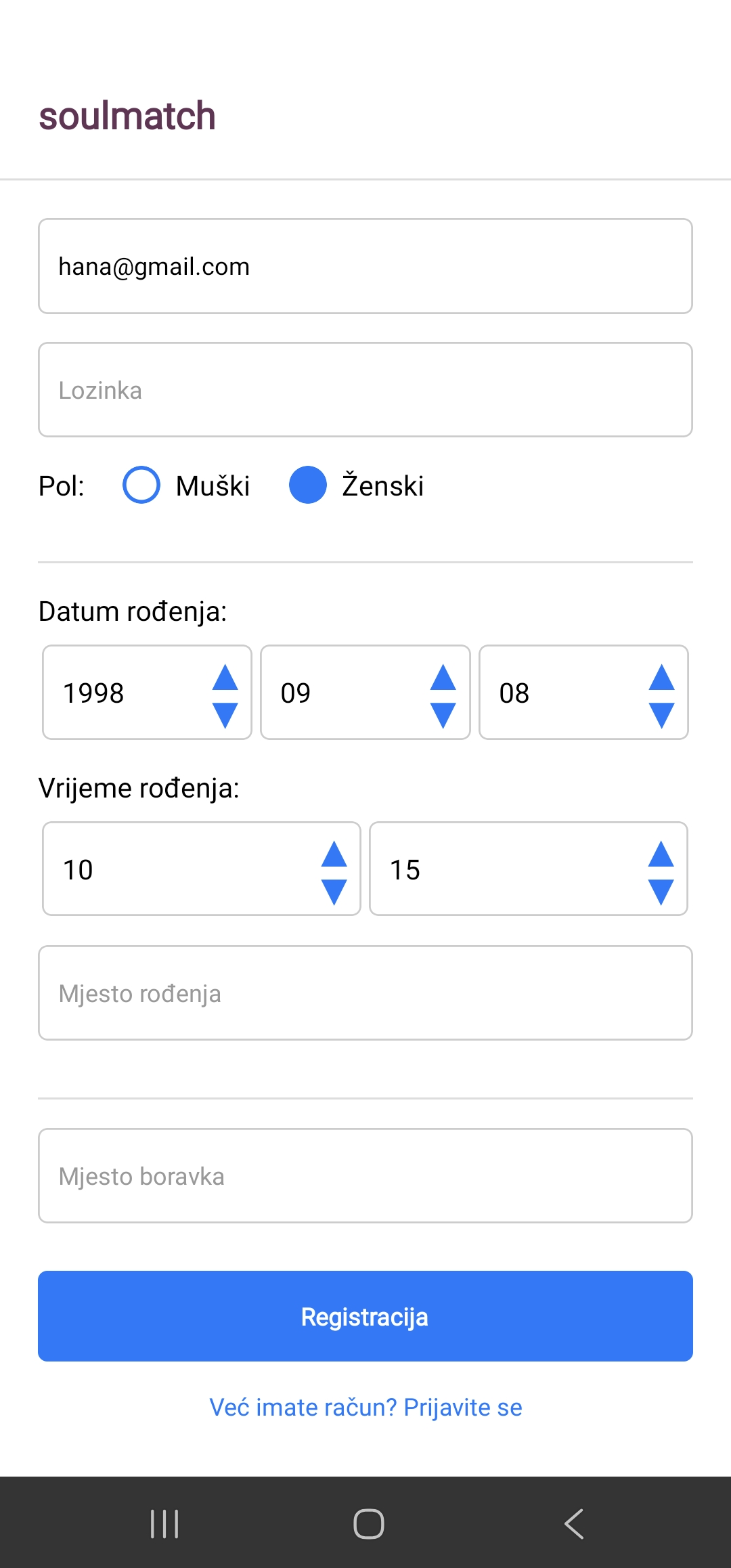 Soulmatch Register